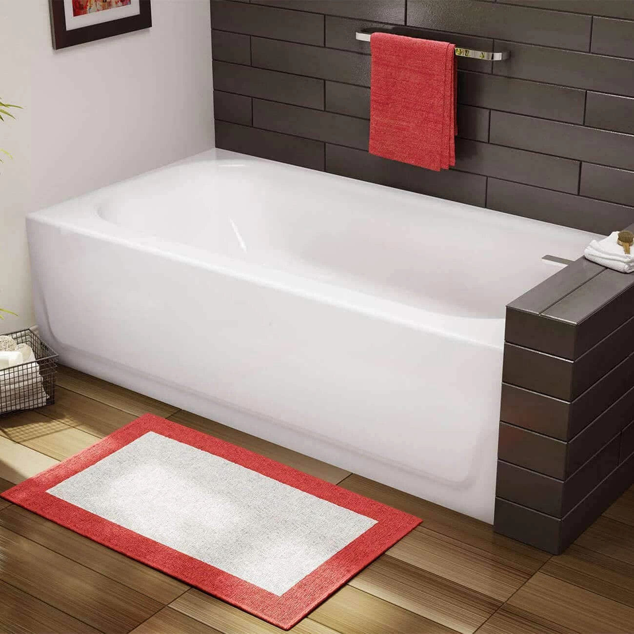 Pala MauiCast 60 X 30 Porcelain Enamel Alcove Bathtub 1 Pala MauiCast 60 X 30 Porcelain Enamel Alcove Bathtub