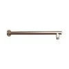 DAX Round Shower Arm, Brass Body, Wall Mount, Brushed Nickel Finish, 18 Inches (D-F04-18-BN)