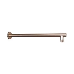 DAX Round Shower Arm, Brass Body, Wall Mount, Brushed Nickel Finish, 18 Inches (D-F04-18-BN)