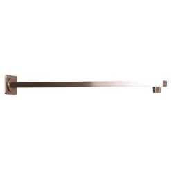 DAX Square Shower Arm, Brass Body, Wall Mount, Brushed Nickel Finish, 18 Inches (D-F20-18-BN)