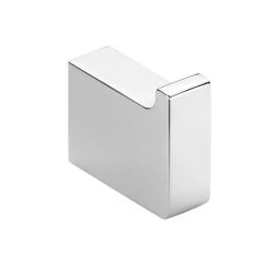 COSMIC Extreme Single Bathroom Hook, Wall Mount, Brass Body, Chrome Finish, 11/16 X 1-3/4 X 2 Inches (2530121)