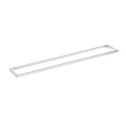 COSMIC Bathlife Bathroom Shelf, Wall Mount, Brass Body With Clear Glass, Chrome Finish, 35-7/16 X 13/16 X 4-3/4 Inches (2290170)