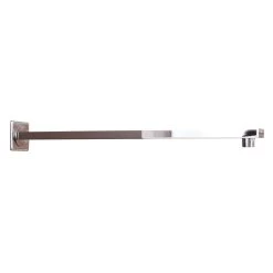 DAX Square Shower Arm, Brass Body, Wall Mount, Chrome Finish, 15 Inches (D-F20-15-CR)