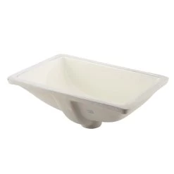 DAX Ceramic Square Single Bowl Undermount Bathroom Sink, Ivory Finish, 18-1/2 X 13 X 7-1/2 Inches (BSN-202B-I) -Bathroom Shop 01 e7bf0812 a0de 4886 b9bb 39f96652cfb7