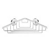 DAX Valencia Bathroom Corner Shelf Basket, Wall Mount, Stainless Steel, Chrome Finish, 8-1/4 X 8-1/4 X 3-1/8 Inches (DAX-GDC120150-CR)