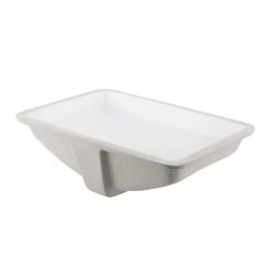 DAX Ceramic Square Single Bowl Undermount Bathroom Sink, White Finish, 22-1/6 X 15-1/2 X 8-5/16 Inches (BSN-202G-W) -Bathroom Shop 02 60d35ad9 c828 4f9d 9d9a 220af6f907e5