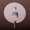 DAX Round Shower Single Valve Trim, Brass Body, Chrome Finish 7-1/2 X 4-7/16 Inches (DAX-6973-CR)