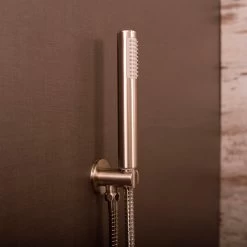 DAX Round Handheld Shower Head, Brass Body, Chrome Finish, 1-3/16 X 7-3/4 Inches (DAX-520) -Bathroom Shop 02 9538f66e aadd 49af 9f9d 4d9e0f8c3f19