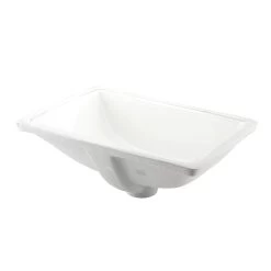 DAX Ceramic Square Single Bowl Undermount Bathroom Sink, White Finish, 18-1/2 X 13-1/2 X 8-1/16 Inches (BSN-202C-W) -Bathroom Shop 02 c50bf3ae be46 4776 86bb 99ecff16a8e3