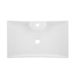 DAX Ceramic Rectangle Single Bowl Bathroom Vessel Sink, White Finish, 27-1/8 X 16-1/8 X 5-1/4 Inches (BSN-280A) -Bathroom Shop 02 c913fbb7 0fb0 4fc0 8fe0 7efc09f12ba3