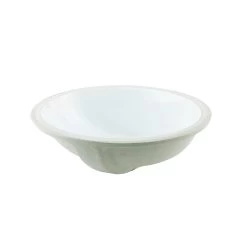 DAX Ceramic Oval Single Bowl Undermount Bathroom Sink, Ivory Finish, 18-1/16 X 15-13/16 X 8-3/16 Inches (BSN-101) -Bathroom Shop 02 ccebe046 3c02 43f1 aabc 4beeea9ba287