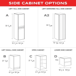 40" Single Vanity, Floor Mount, 3 Drawers With Soft Close, White, Serie Barcelona By VALENZUELA -Bathroom Shop 03 BARCELONA SIDE CABINET d79dd309 8c03 43f3 9ca1 632c476f1a6b