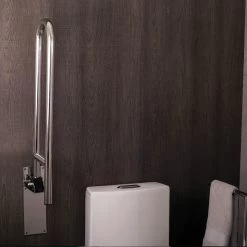 COSMIC Architect Hinged Grab Bar, Bathroom Bathtub And Shower Safety, Brass Body, Chrome Finish, 29-1/2 X 11-13/16 X 29-1/2 Inches (2900217) -Bathroom Shop 03 0e3f41bf 1de7 435c 9bbd 6daf60079d00