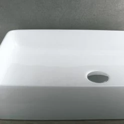 DAX Ceramic Rectangle Single Bowl Bathroom Vessel Sink, White Finish, 19 X 14-1/2 X 5 Inches (BSN-285B) -Bathroom Shop 03 360db6b7 9979 4ab2 acd5 d175735d8c15