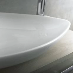 DAX Ceramic Triangle Single Bowl Bathroom Vessel Sink, White Finish, 26 X 18 X 5 Inches (BSN-223) -Bathroom Shop 03 4441efd3 d64b 4498 9e32 99069eb39a1c