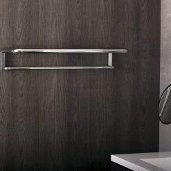 COSMIC Project Towel Rack With Shelf, Wall Mount, Brass Body, Chrome Finish, 23-5/8 X 4-5/16 X 9-13/16 Inches (2510168) -Bathroom Shop 03 63668093 eddc 416b 9919 9d55f15f6df3