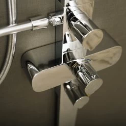 DAX Shower System With Round Rain Shower Head, 3 Nozzles, Hand Shower And Individual Controls, Wall Mount, Brass Body, Chrome Finish (DAX-FH8452-675) 11 DAX Shower System With Round Rain Shower Head, 3 Nozzles, Hand Shower And Individual Controls, Wall Mount, Brass Body, Chrome Finish (DAX-FH8452-675) -Bathroom Shop 03 6a80e297 0587 4887 88d2 f724a3251555