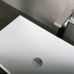 DAX Solid Surface Rectangle Single Bowl Bathroom Vessel Sink, White Matte Finish, 25-2/5 X 15-3/8 X 5-3/4 Inches (DAX-AB-1325) -Bathroom Shop 03 6d8a2ff5 86ed 4070 9f70 110cdf9cb528