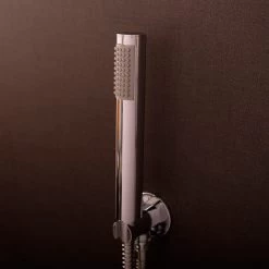 DAX Round Handheld Shower Head, Brass Body, Chrome Finish, 1-3/16 X 7-3/4 Inches (DAX-520) -Bathroom Shop 03 70aada0f ba2f 484d 9cdc f514e8859e1b