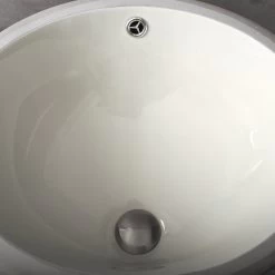 DAX Ceramic Oval Single Bowl Undermount Bathroom Sink, Ivory Finish, 18 X 14-3/4 X 7-1/2 Inches (BSN-205B-I) -Bathroom Shop 03 82e782ca 9837 434e a96e e0c2546bab23