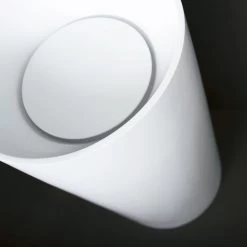 DAX Solid Surface Round Pedestal Freestanding Bathroom Sink, White Matte Finish, 17-3/4 X 17-3/4 X 32-7/8 Inches (DAX-AB-1381) -Bathroom Shop 03 a4c182a9 05b3 47a7 9301 5dbb2f1d8ba6