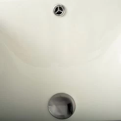 DAX Ceramic Square Single Bowl Undermount Bathroom Sink, Ivory Finish, 18-1/2 X 13 X 7-1/2 Inches (BSN-202B-I) -Bathroom Shop 03 f8abd787 282a 4a5e a98d ea0093c2fa43
