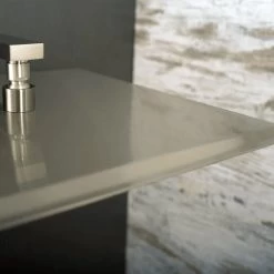 DAX Square Rain Shower Head, Ultra Thin, Brass Body, Brushed Nickel Finish (D-114040-BN) -Bathroom Shop 03 faa06ae1 4885 4579 adb9 ec0eb47a33af