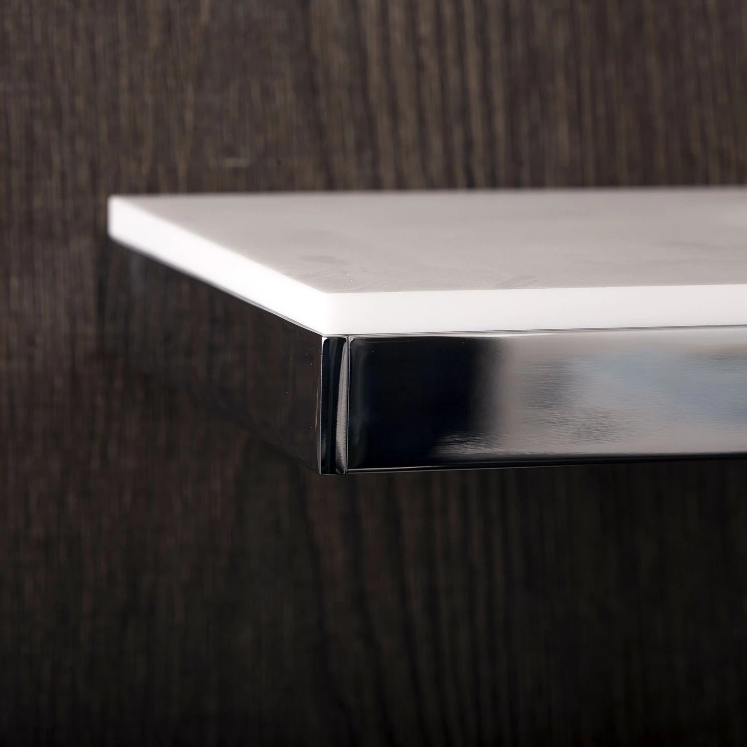 COSMIC Bathlife Bathroom Shelf, Wall Mount, Synthetic Resin, White Finish, 23-5/8 X 1/2 X 4-11/16 Inches (2290546) 5 COSMIC Bathlife Bathroom Shelf, Wall Mount, Synthetic Resin, White Finish, 23-5/8 X 1/2 X 4-11/16 Inches (2290546) - Image 5