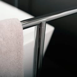 COSMIC Project Standing Towel Rack, Brass Body, Chrome Finish, 23-5/8 X 30-5/8 X 7-7/8 Inches (2510167) -Bathroom Shop 04 4a5baa4c e580 488b 8e56 1a504889a8f2