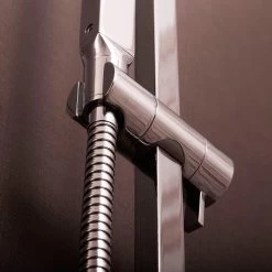 DAX Hand Shower Head With Square Adjustable Slide Bar, Stainless Steel Body, Chrome Finish, 23-5/8 X 2-3/8 Inches (DAX-9523) -Bathroom Shop 05 3ac6a7be 0029 4a9e bb94 8627e51e6489