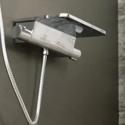 DAX Hot Tub Faucet, Wall Mount, Brass Body, Chrome Finish, 9-5/16 X 2-9/16 Inches (DAX-8190)