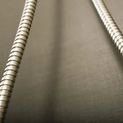 DAX Shower Hose, Rubber Body, Brushed Finish, Long 59 Inches (D-H34-BN)