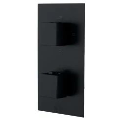 DAX Square Concealed Valve. Thermostatic Mixer With 2/3 Function Diverter. Matte Black Finish (DAX-1054-SQ-BL) -Bathroom Shop 1054 03 1 a5b0bab2 861e 4815 b766 8f7d29cc60fd