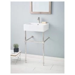 Nuovella Console Lavatory Sink -Bathroom Shop 1230 19 wh 1 575 pn