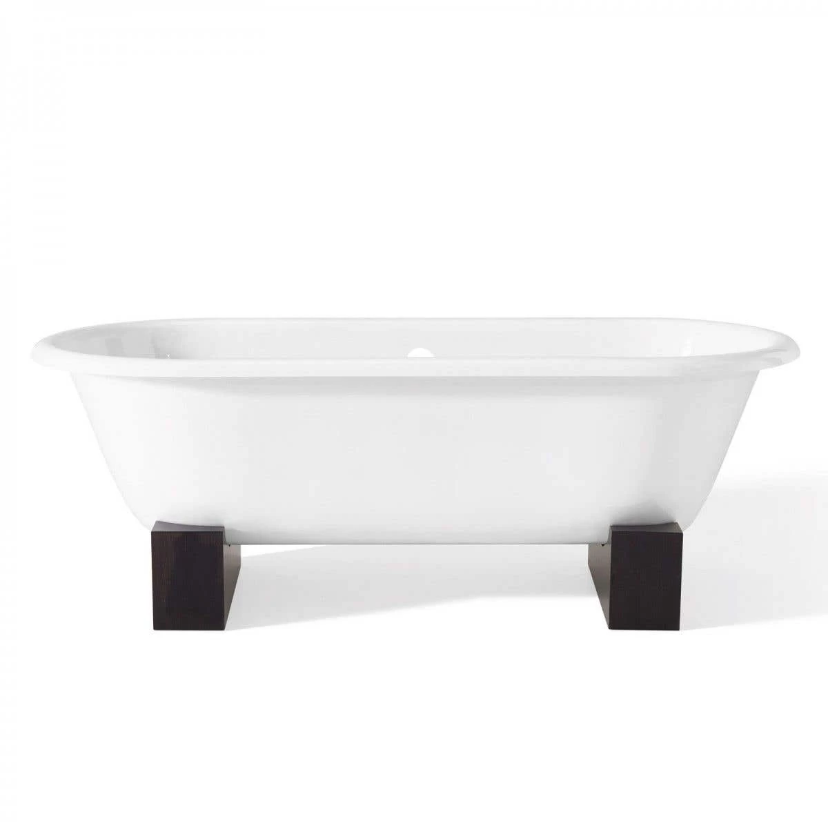 Regal Wooden Base Clawfoot Tub - Continuous Roll Rim - No Faucet Drillings 2 Regal Wooden Base Clawfoot Tub - Continuous Roll Rim - No Faucet Drillings - Image 2