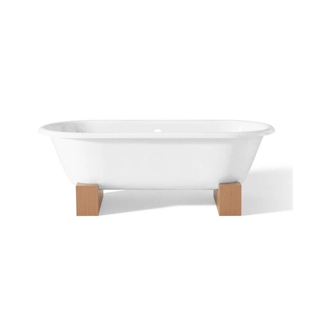 Regal Wooden Base Clawfoot Tub - Continuous Roll Rim - No Faucet Drillings 4 Regal Wooden Base Clawfoot Tub - Continuous Roll Rim - No Faucet Drillings - Image 4