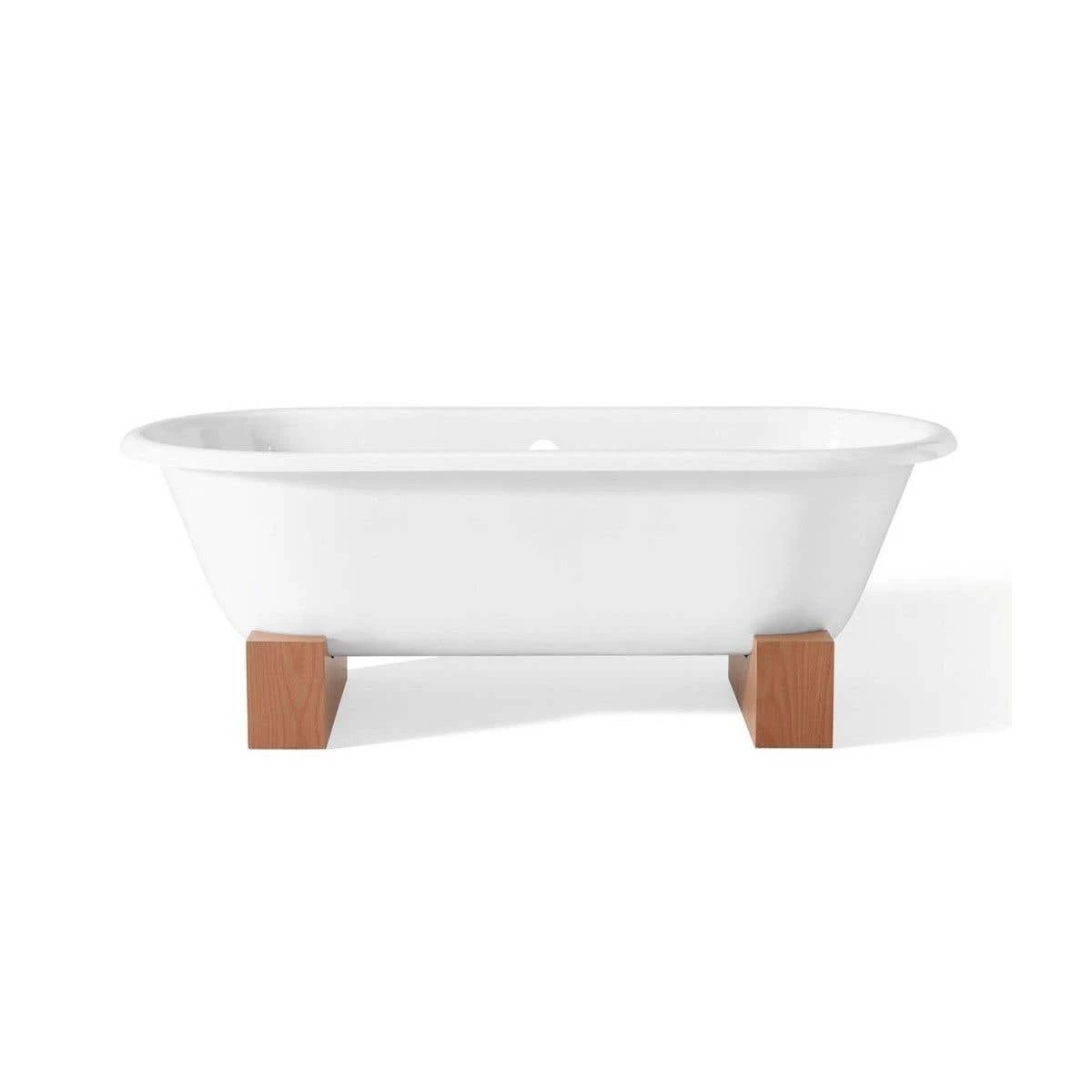 Regal Wooden Base Clawfoot Tub - Continuous Roll Rim - No Faucet Drillings 3 Regal Wooden Base Clawfoot Tub - Continuous Roll Rim - No Faucet Drillings - Image 3