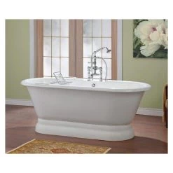 Regal Cast Iron Pedestal Tub - No Faucet Drillings 7 Regal Cast Iron Pedestal Tub - No Faucet Drillings -Bathroom Shop 2165w