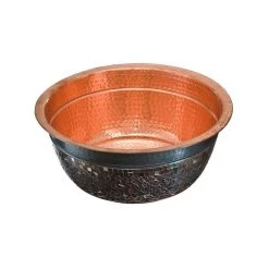 Renovations Collection Murano Vessel Sink - Polished Copper & Oil Rubbed Bronze