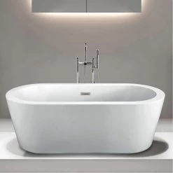 Marion Acrylic Double Ended Freestanding Tub - No Faucet Drillings 38 Marion Acrylic Double Ended Freestanding Tub - No Faucet Drillings -Bathroom Shop 274d7472b72356bb99d21ac9444a21e27666600e kegbheouotwreo9c