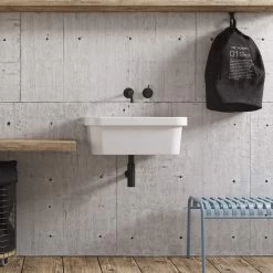 Porcelain Wall Mount Utility Sink 6 Porcelain Wall Mount Utility Sink -Bathroom Shop 3001 lifestyle 1 02stvaykkkcg6vuf