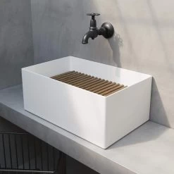 Porcelain Laundry Sink - 24 Inch -Bathroom Shop 5484n life angle isl5csiuqcvwassp