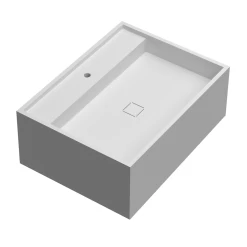 PERSE - 32 Inches White Natural Compact Stone Vessel (56650080-WH)