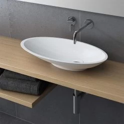 Caccini Vessel Bathroom Sink - White
