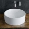 Bassini Vessel Bathroom Sink - White