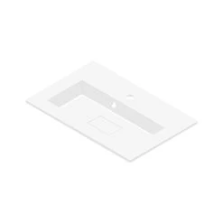 DAX Solid Surface Single Bowl Basin. Gloss Finish (BSN-80036-G)