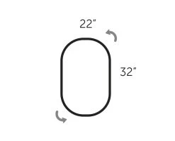 DAX 32" Soul Reversible Mirror - Matte Gold (DAX-120-SOUL3222-GL) -Bathroom Shop CroquisSoul32x22 4b7f06de abb1 406d 8ca5 b5ea8d2ee5f5