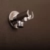 DAX Hand Held Shower Holder, Round Line, Brass Body, Wall Mount , Chrome Finish, 2-1/4 X 1 X 2-1/2 Inches (D-B52-CR)