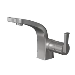 DAX Single Handle Bathroom Faucet, Stainless Steel Body, Brushed Finish, 4-13/16 X 6-1/16 Inches (DAX-010-05) -Bathroom Shop DAX 010 05 web