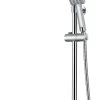 DAX Brushed Stainless Steel Shower Column Flow Rate Control Thermostatic Mixer Hand Shower (DAX-047)